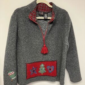C&B Gray and Red pullover sweater, S